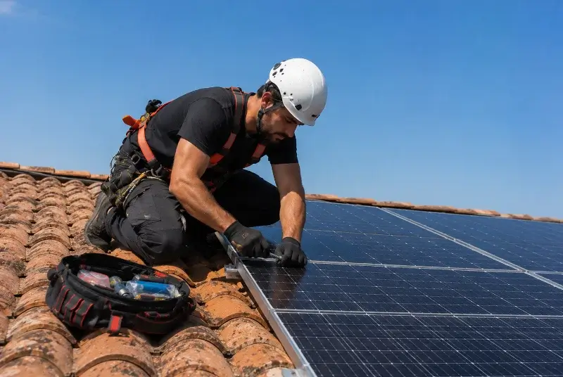 Maintenance et monitoring de panneaux solaires à Saint-Martin-du-Bois